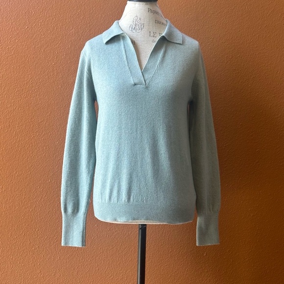 Faherty “Jackson” Sweater Polo In Jadeite Heather Small Excellent Condition! - Picture 7 of 10